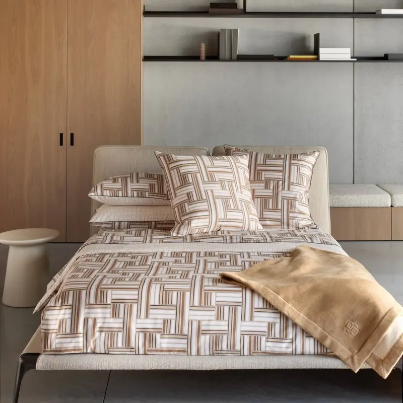 Dedale Cotton Bedding by Hugo Boss Home