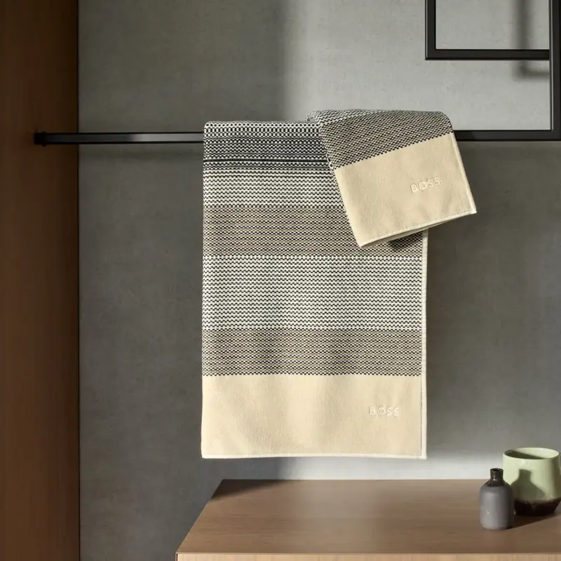 Modernist Stripe Towels by Hugo Boss Home