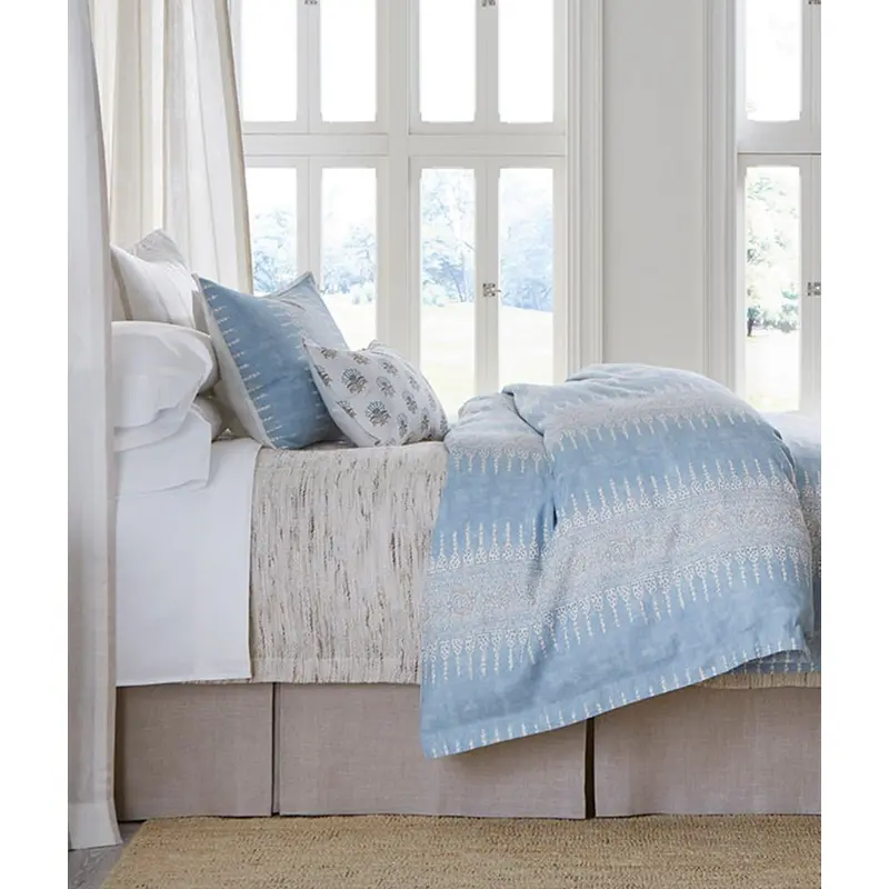 Javanese Stripe Spa Blue Bedding by Legacy Home