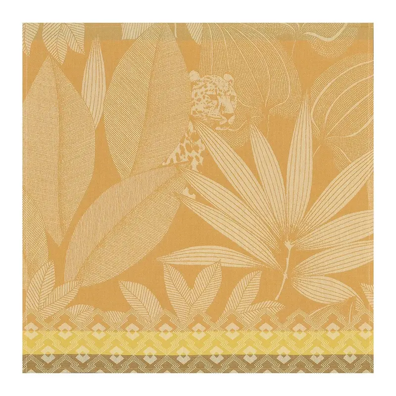 Nature Sauvage Yellow Napkin by Le Jacquard Franais