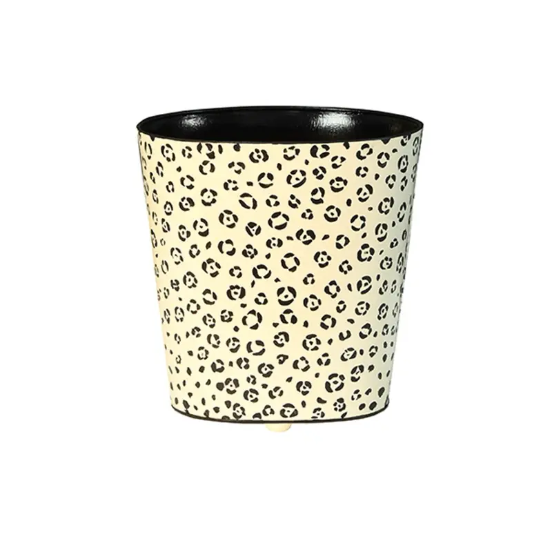 Cheetah Wastebasket by Worlds Away
