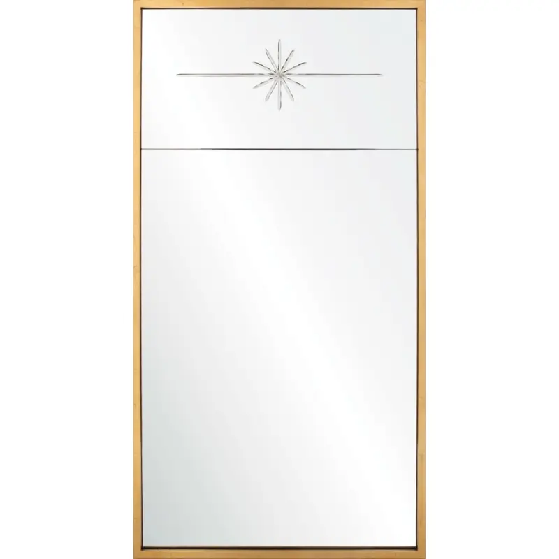 Nantes Burnished Gold Leaf Wall Mirror by Suzanne Kasler