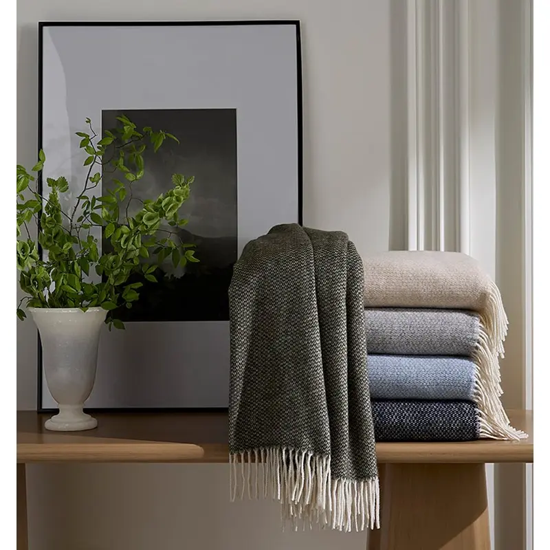 Cervino Wool & Cashmere Throws by Sferra Linens