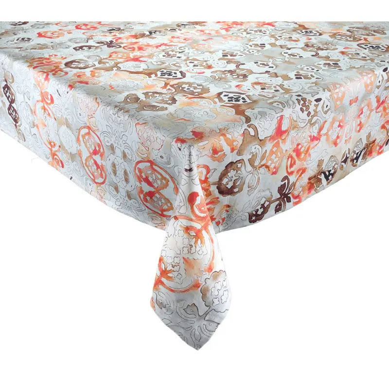 Giverny Tablecloth in Natural & Brown Kim Seybert