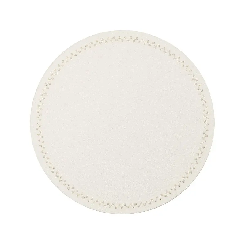 Starry Night Placemat in White & Gold, Set of 4 Kim Seybert