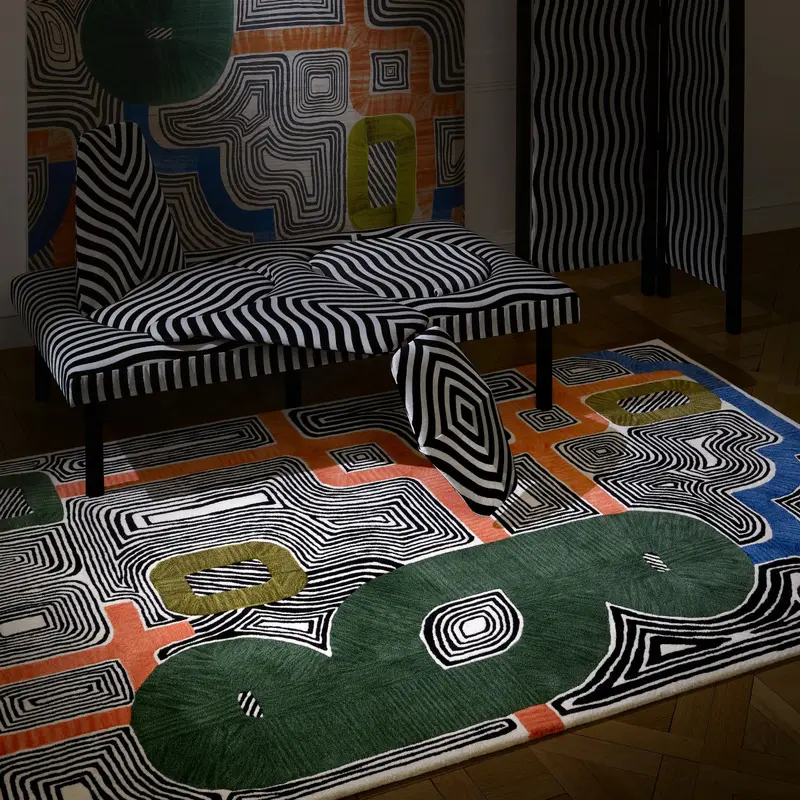 Christian Lacroix En Allant Aux Baux Cypres Rug