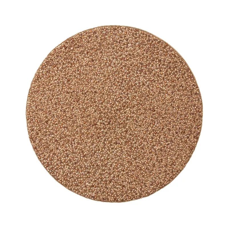 Emberfall Placemat in Natural & Brown Set of 2 by Kim Seybert