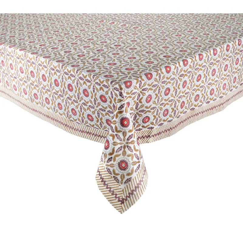 Majorelle Tablecloth in Brown & Orange by Kim Seybert