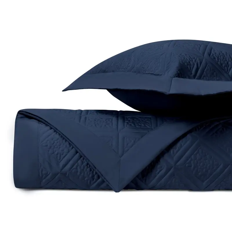 Ziba Quilted Navy Blue by Home Treasures
