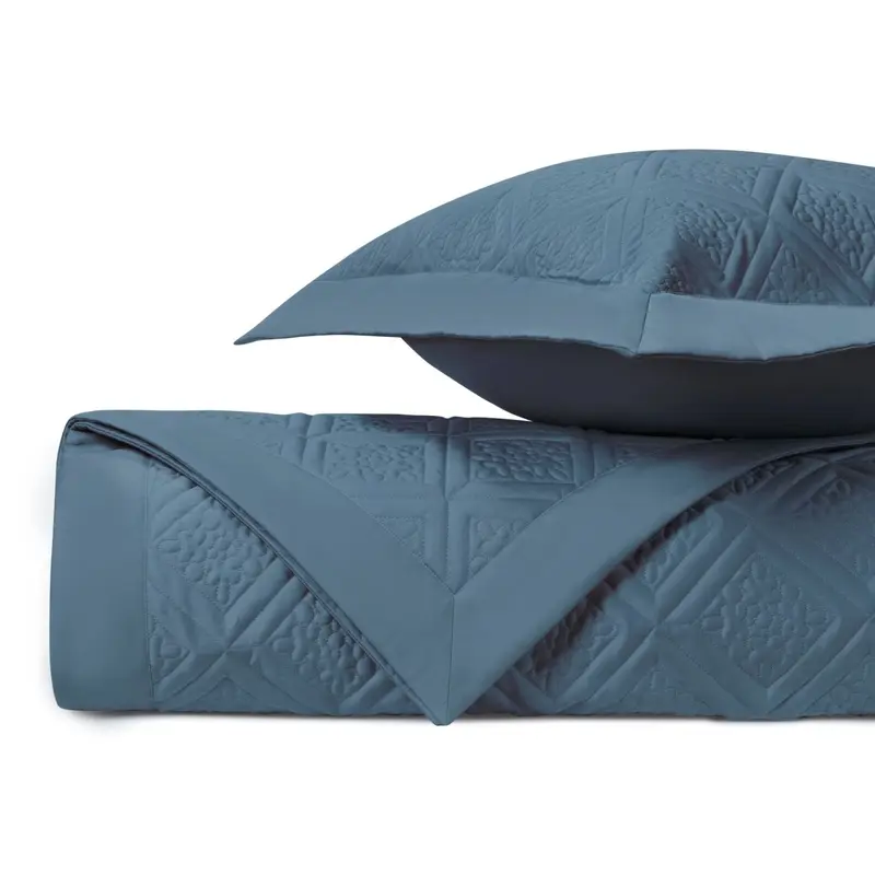Ziba Quilted Slate Blue by Home Treasures