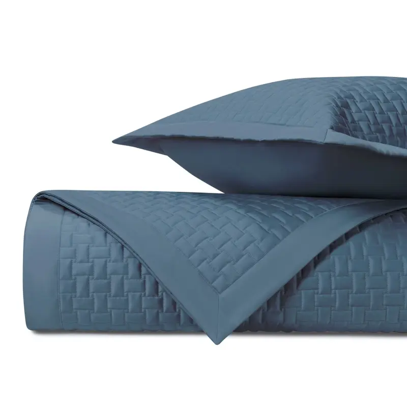 Wicker Quilted Slate Blue by Home Treasures