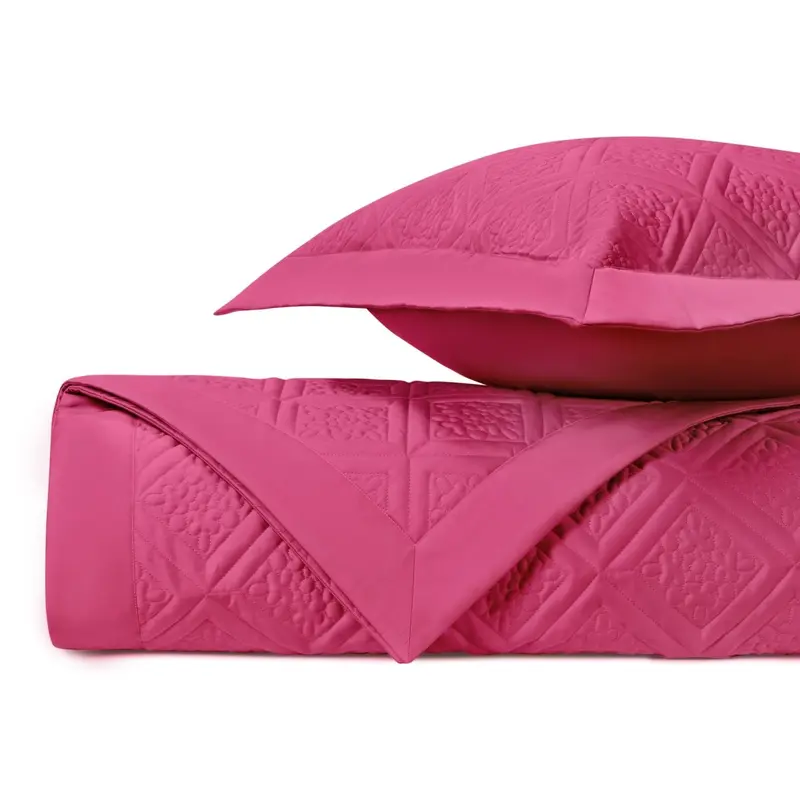 Ziba Quilted Bright Pink by Home Treasures