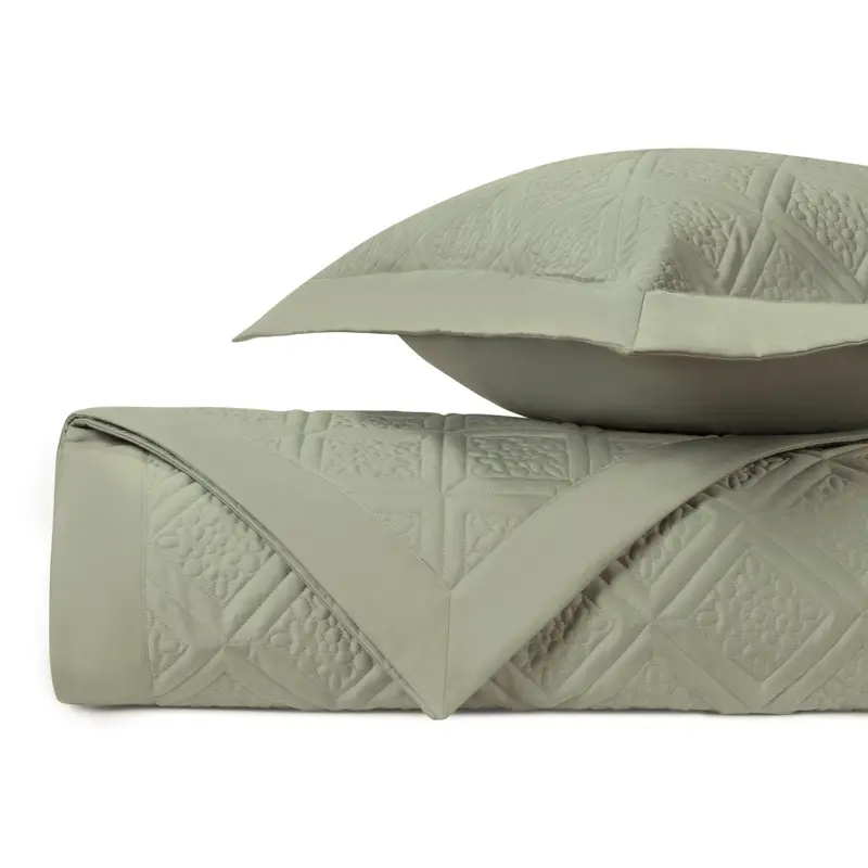 Ziba Quilted Crystal Green by Home Treasures