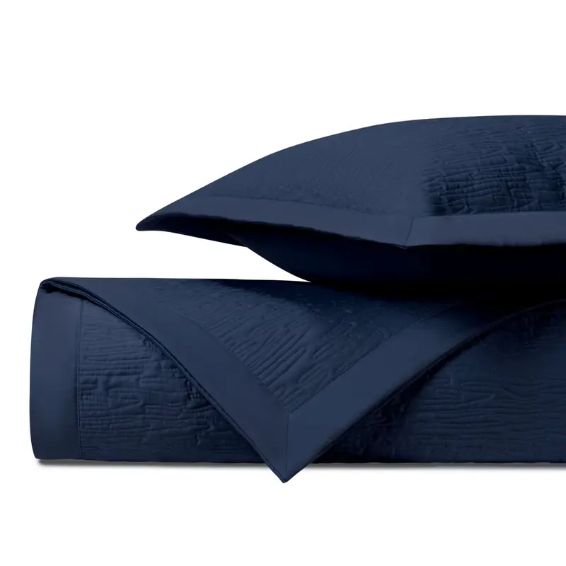 Wave Quilted Navy Blue by Home Treasures