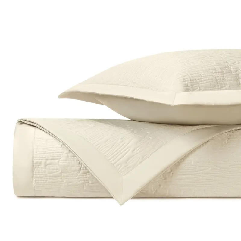 Wave Quilted Ivory by Home Treasures