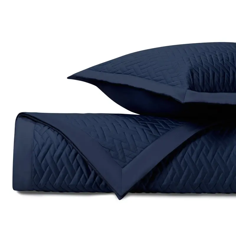 Viscaya Quilted Navy Blue by Home Treasures