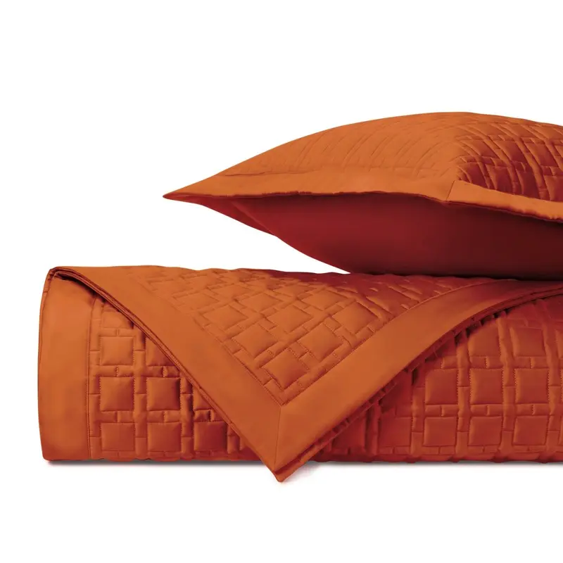 Square Quilted Clementine by Home Treasures