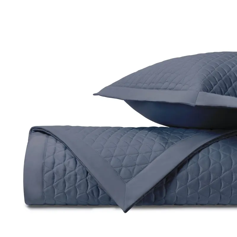 Anastasia Quilted Stone Blue by Home Treasures