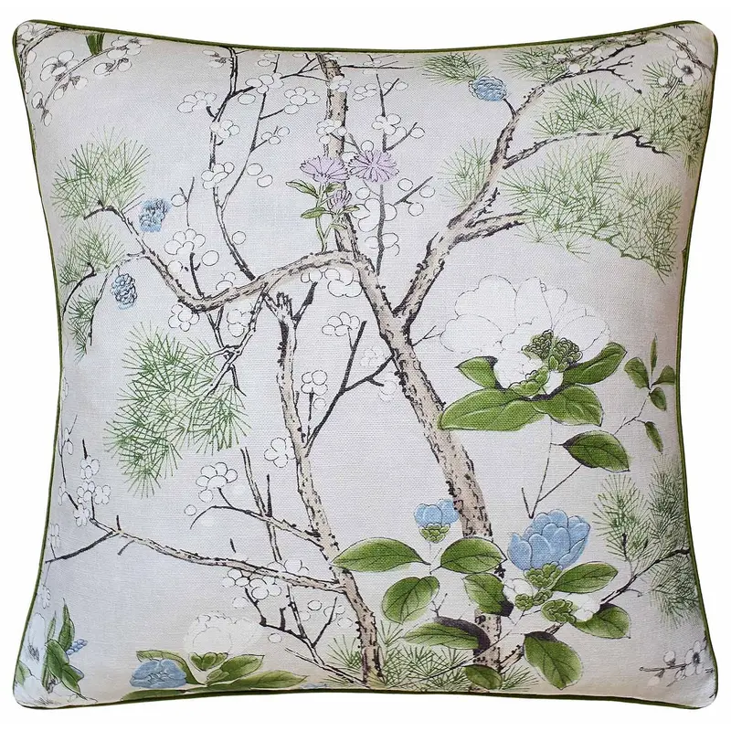 Katsura Cream & Lavender Decorative Pillow Ryan Studio