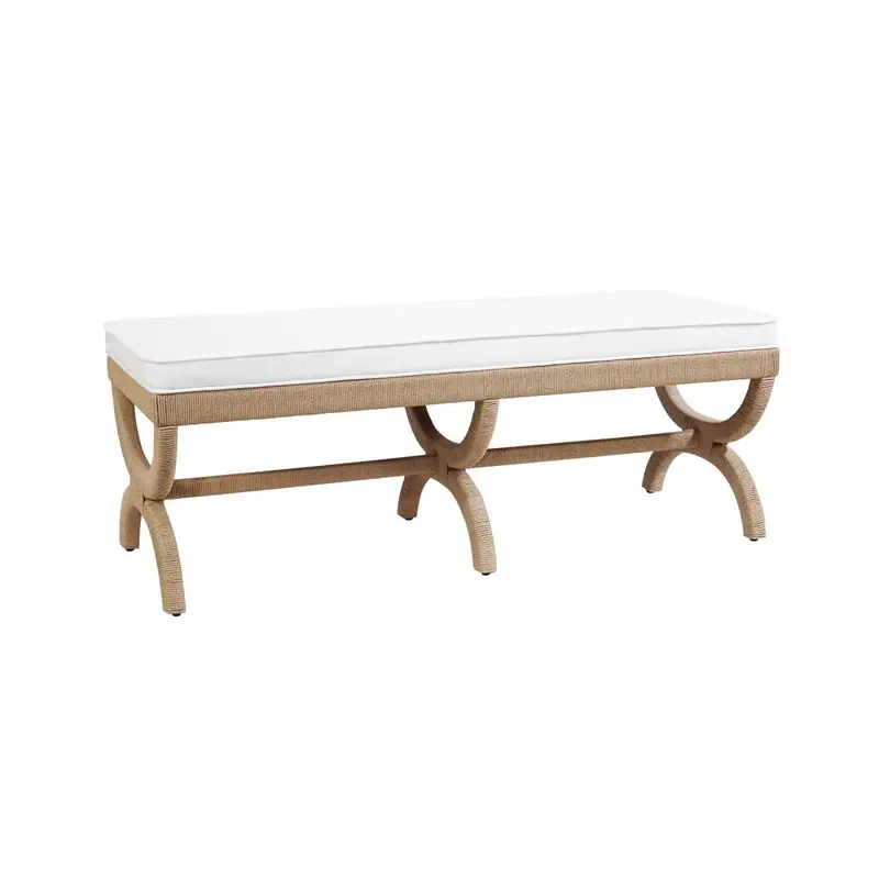 Xanadu Bench in Natural by Worlds Away