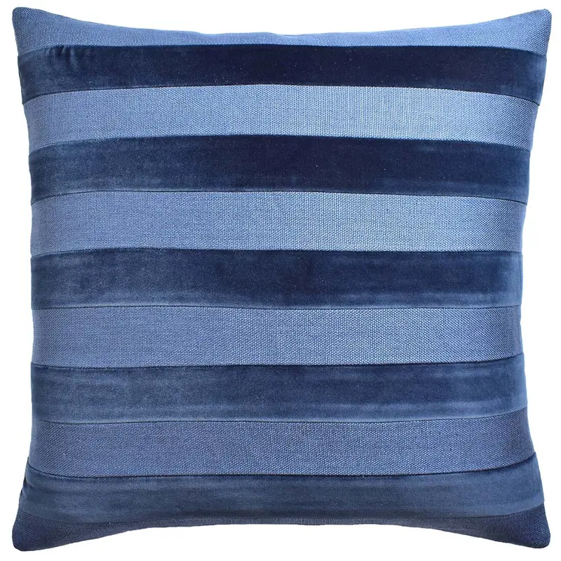 Parker Stripe Navy Decorative Pillow Ryan Studio