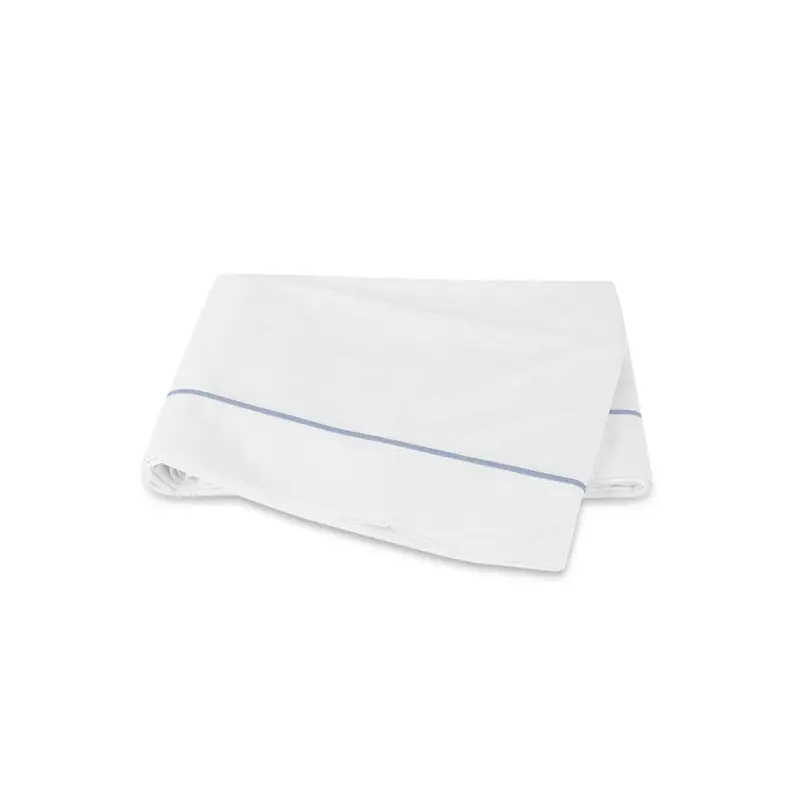 Bergamo Hazy Blue Giza Percale Bedding by Matouk