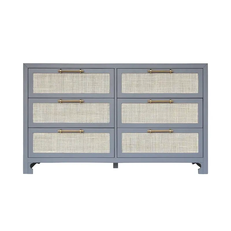 Carla Gray and Cane Dresser by Worlds Away