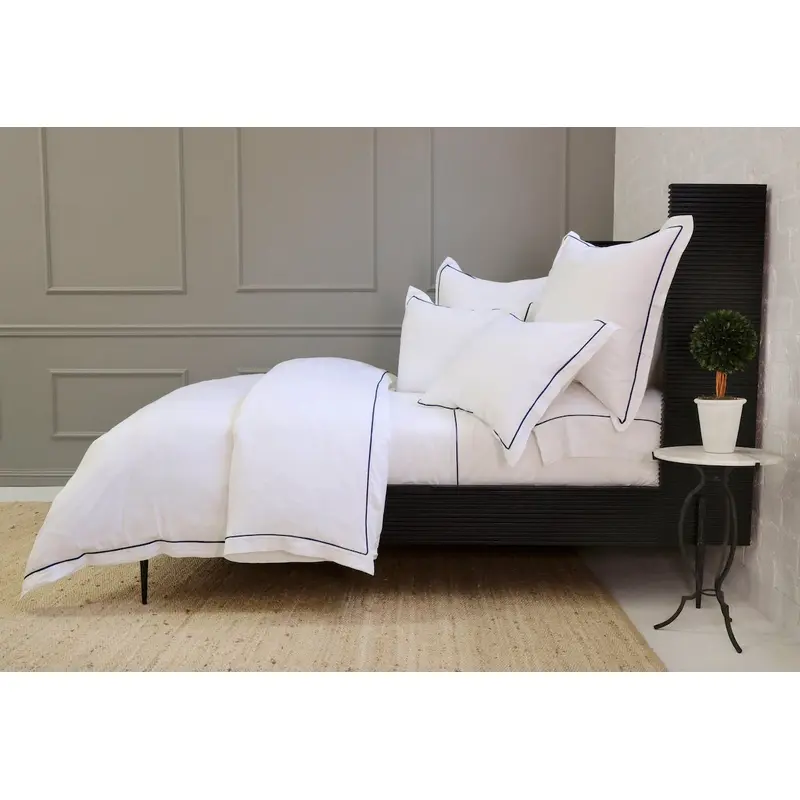 Sheena Navy Blue Bamboo Bedding by Pom Pom at Home