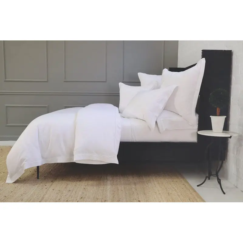 Sheena White Bamboo Bedding by Pom Pom at Home