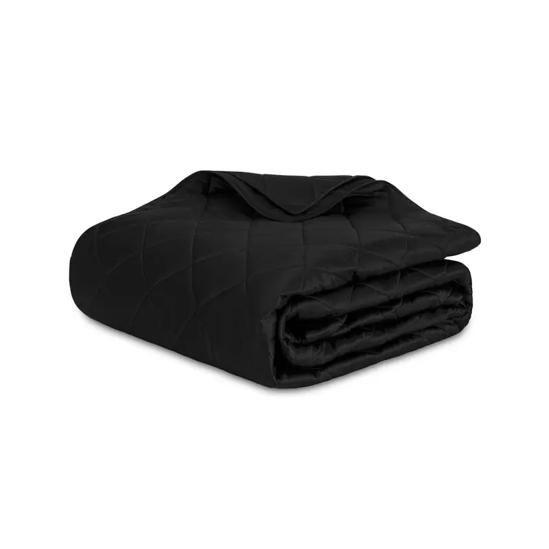 Nocturne Quilt in Black by Matouk