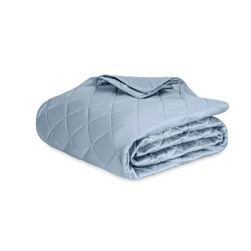 Nocturne Quilt in Hazy Blue by Matouk