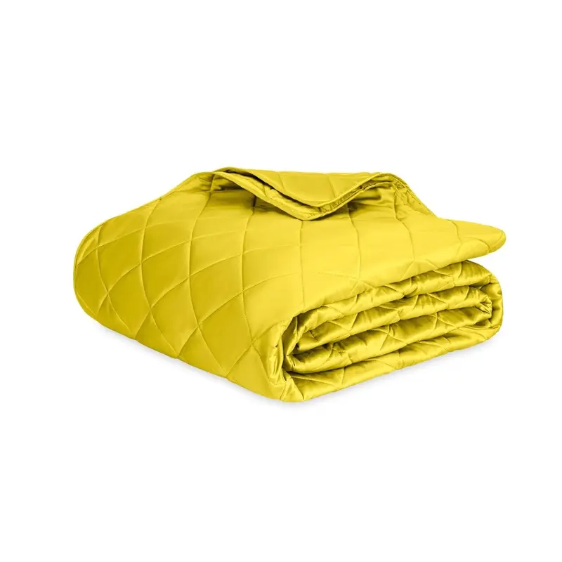 Nocturne Quilt in Lemon by Matouk
