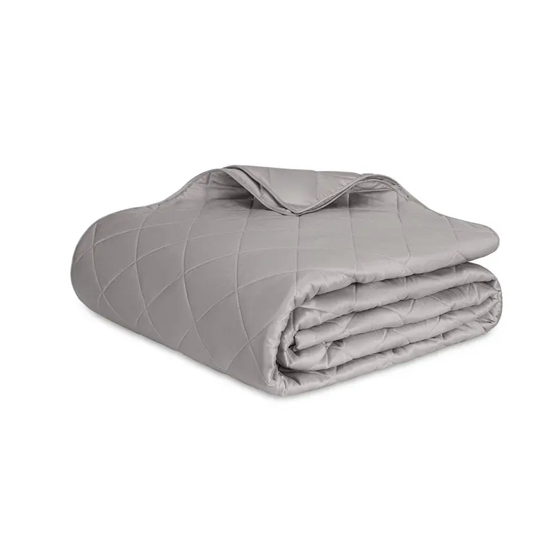 Nocturne Quilt in Platinum by Matouk