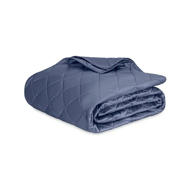 Nocturne Quilt in Steel Blue by Matouk