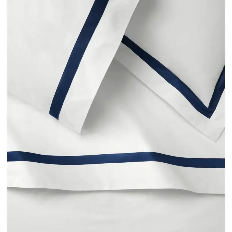 Estate Bedding in White and Navy by Sferra