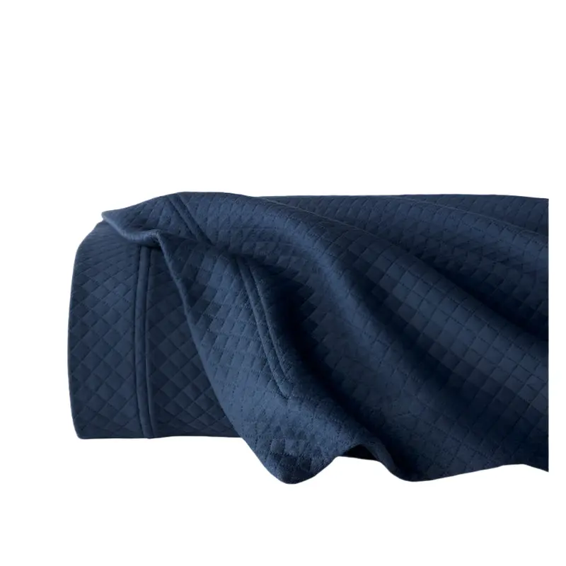 Rombo Navy Coverlets by Sferra