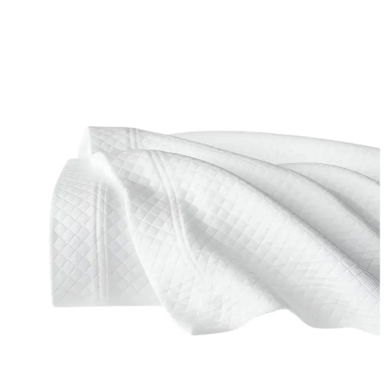 Rombo White Coverlets by Sferra