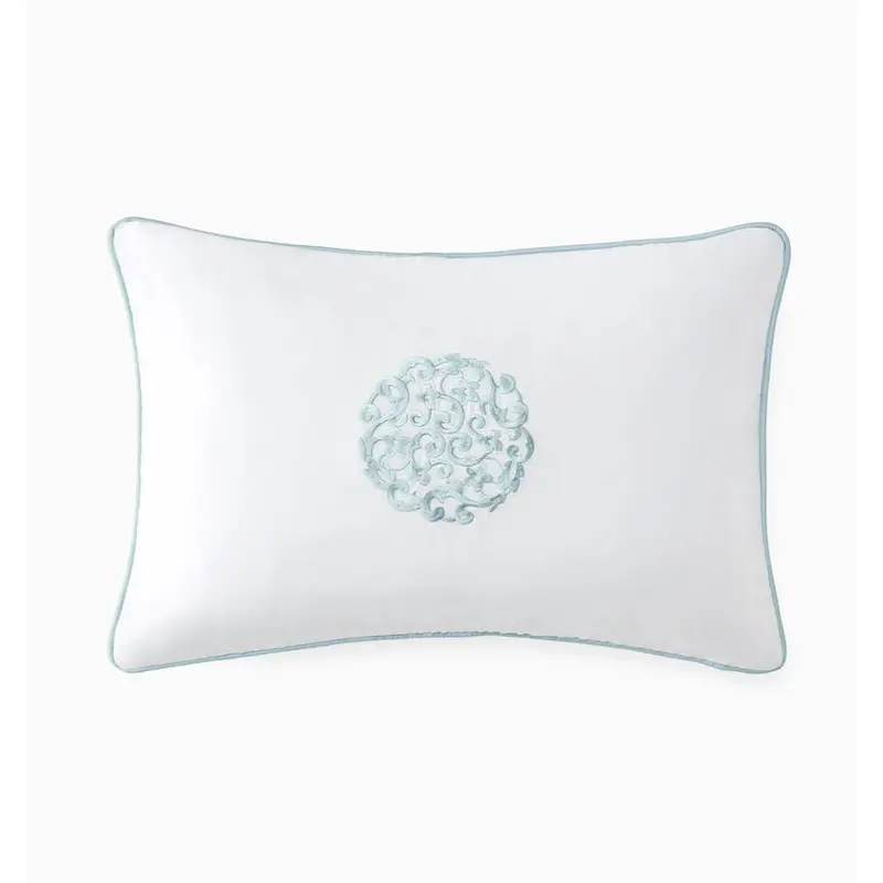 Storia White and Poolside Decorative Pillow by Sferra