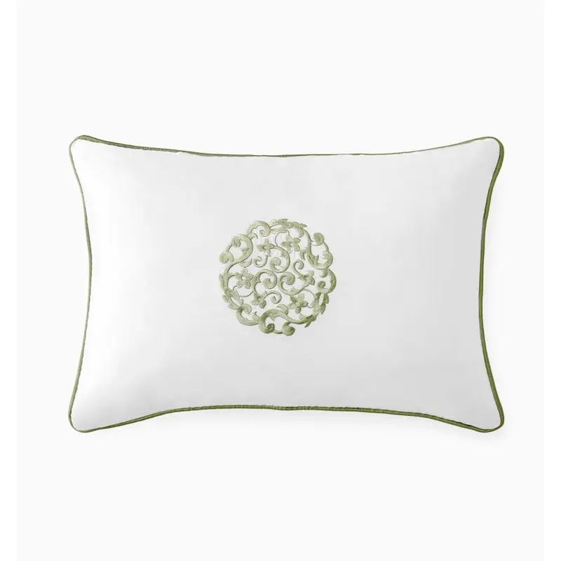 Storia White and Willow Decorative Pillow by Sferra