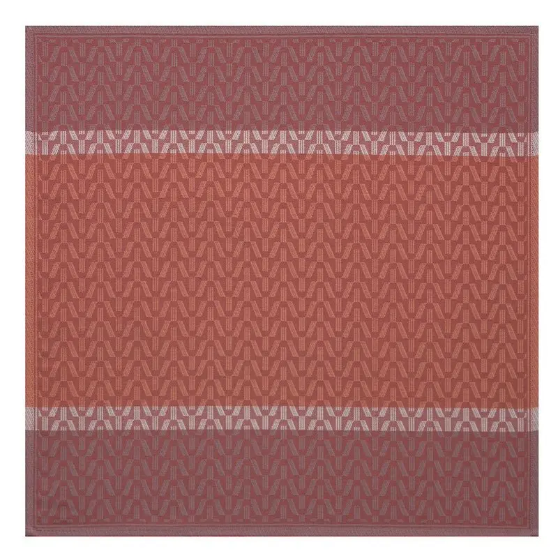 veine graphique red napkin by Le Jacquard Francais