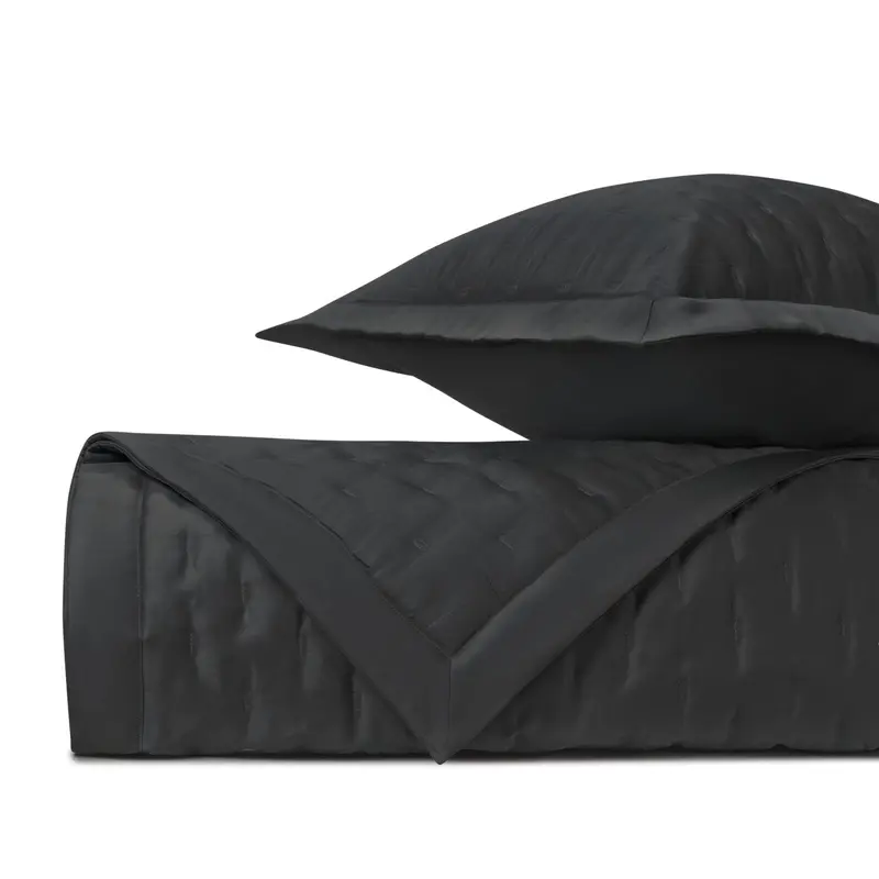 Fil Coupe Quilted Black by Home Treasures