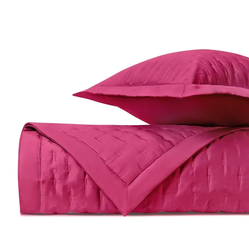Fil Coupe Quilted Bright Pink by Home Treasures