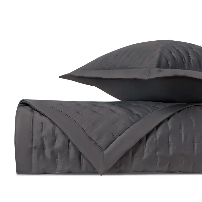 Fil Coupe Quilted Grisaglia Gray by Home Treasures