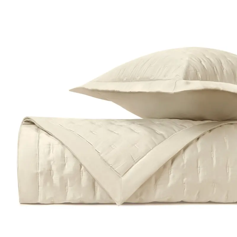 Fil Coupe Quilted Ivory by Home Treasures
