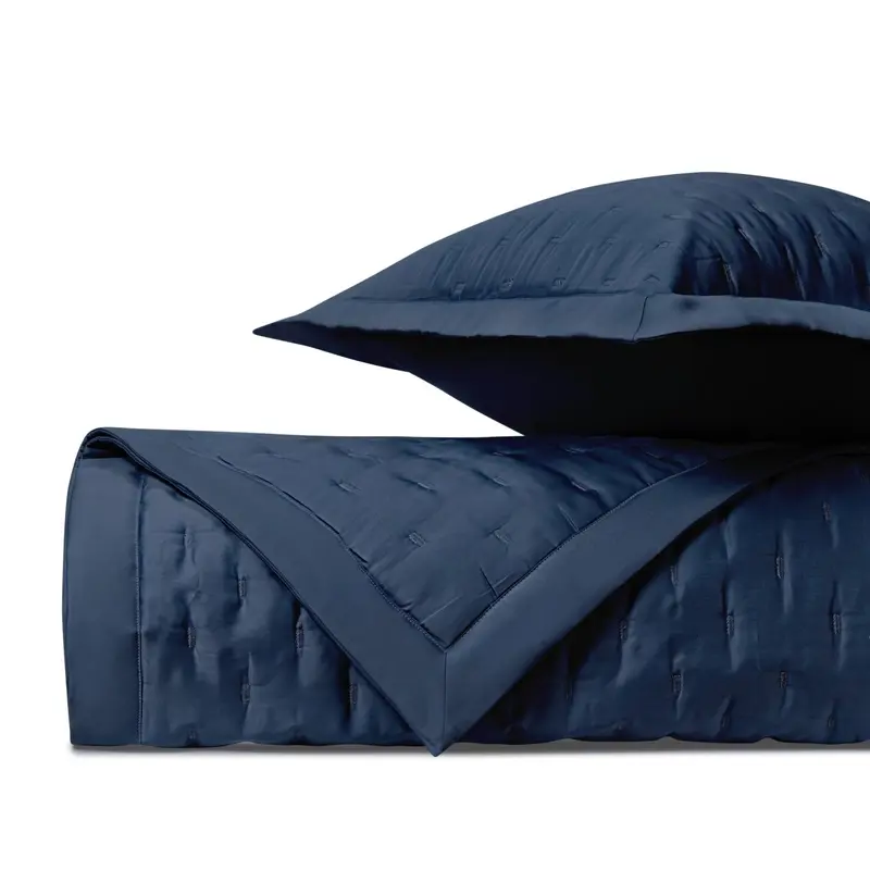 Fil Coupe Quilted Navy Blue by Home Treasures