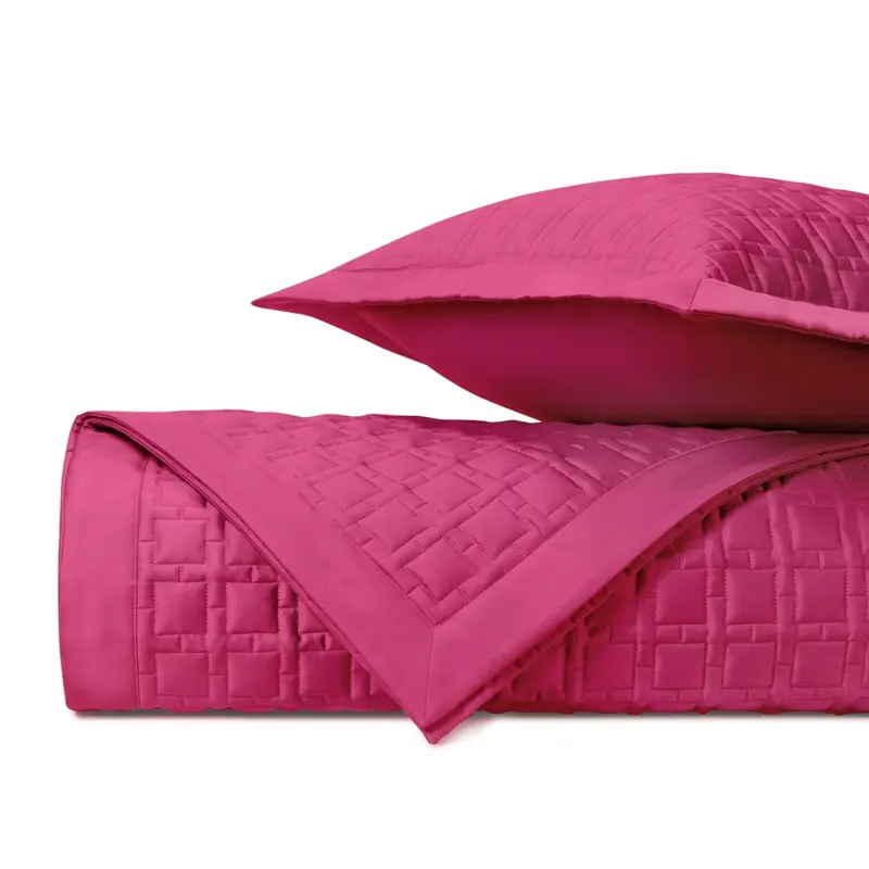 Square Quilted Bright Pink by Home Treasures