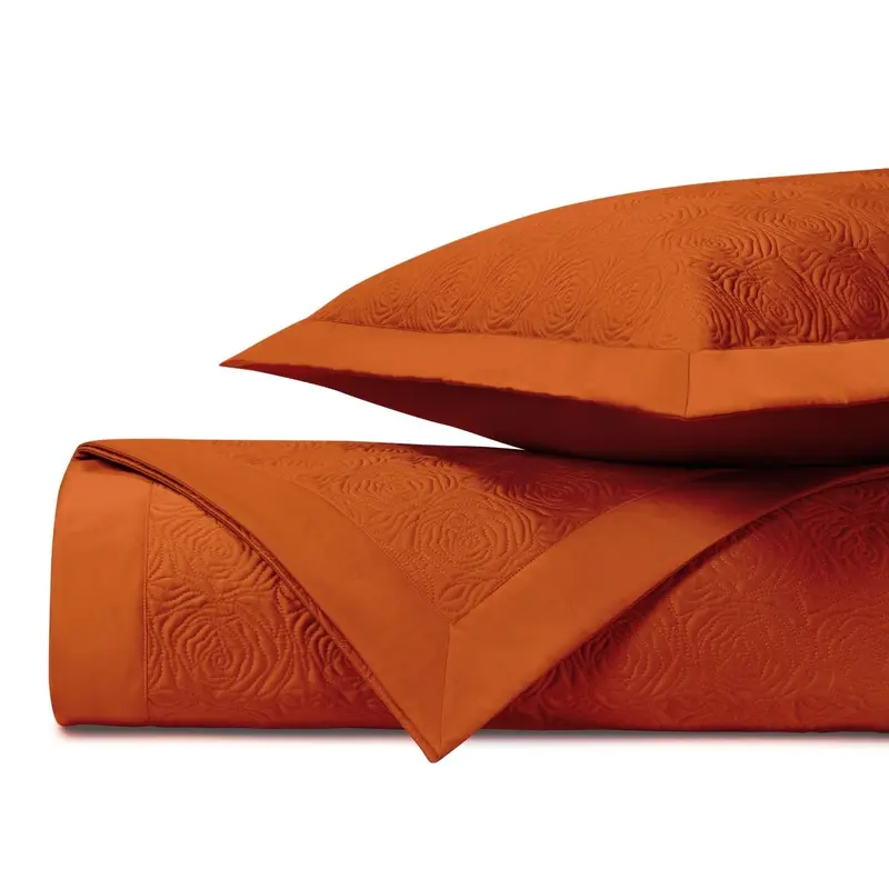 Roses Quilted Clementine by Home Treasures