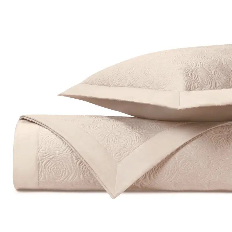 Roses Quilted Ecru by Home Treasures