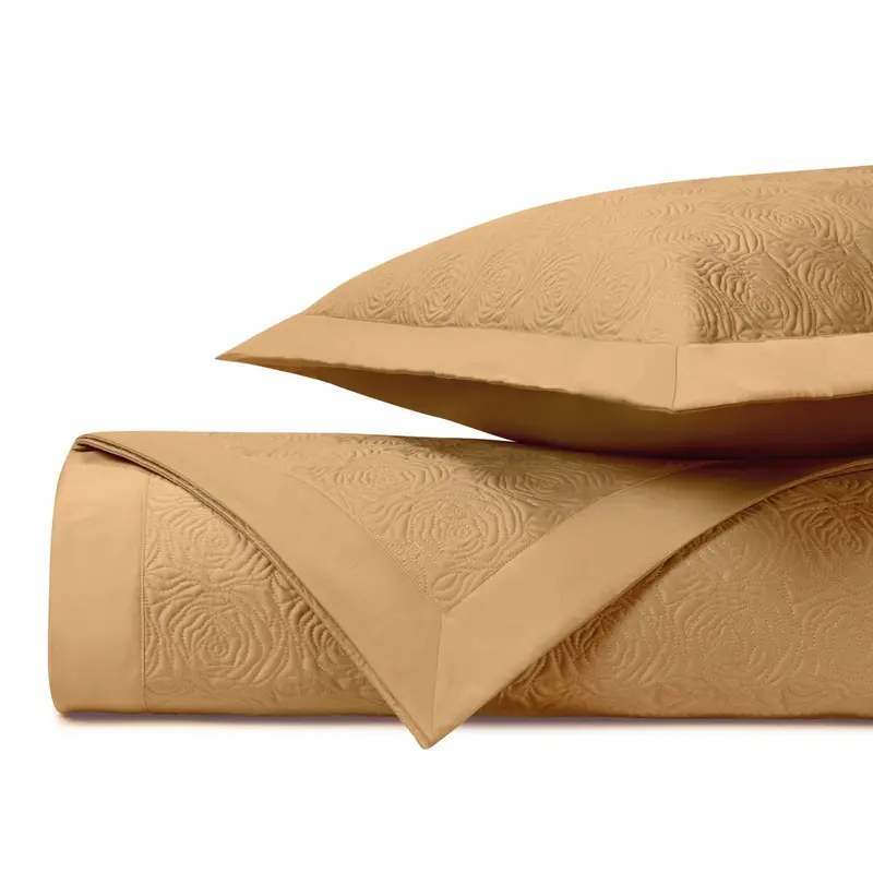 Roses Quilted Gold by Home Treasures