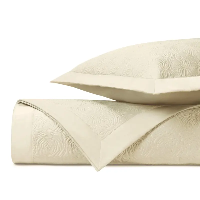 Roses Quilted Ivory by Home Treasures